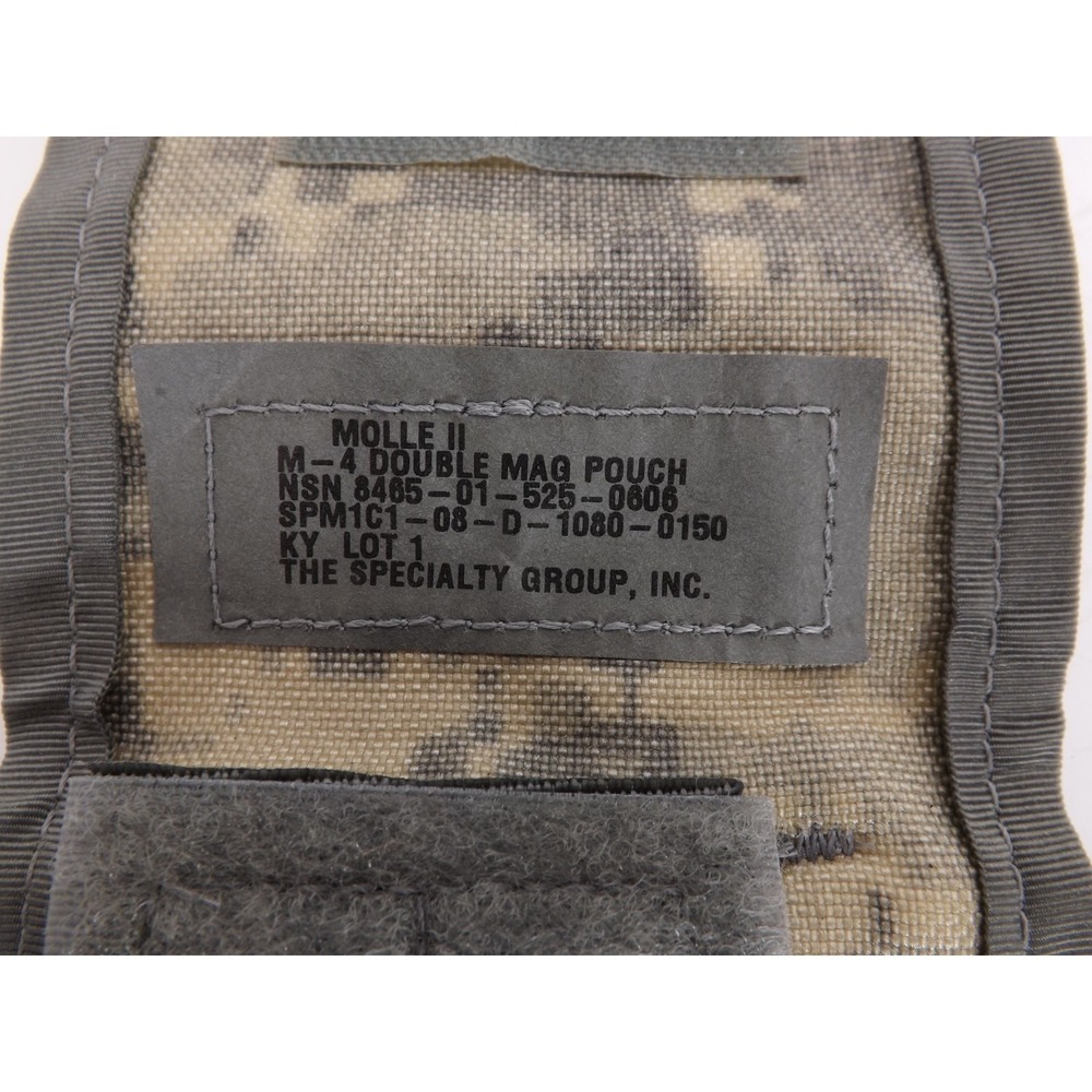 Double Mag Pouch ACU - Molle Two Magazine Pouch - US Army Military Issue GC - Picture 6 of 12
